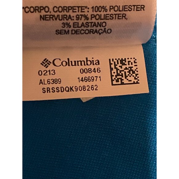 Women's 1/4 Quarter Zip Columbia Blue Fleece Pullover Size XL - Picture 10 of 10
